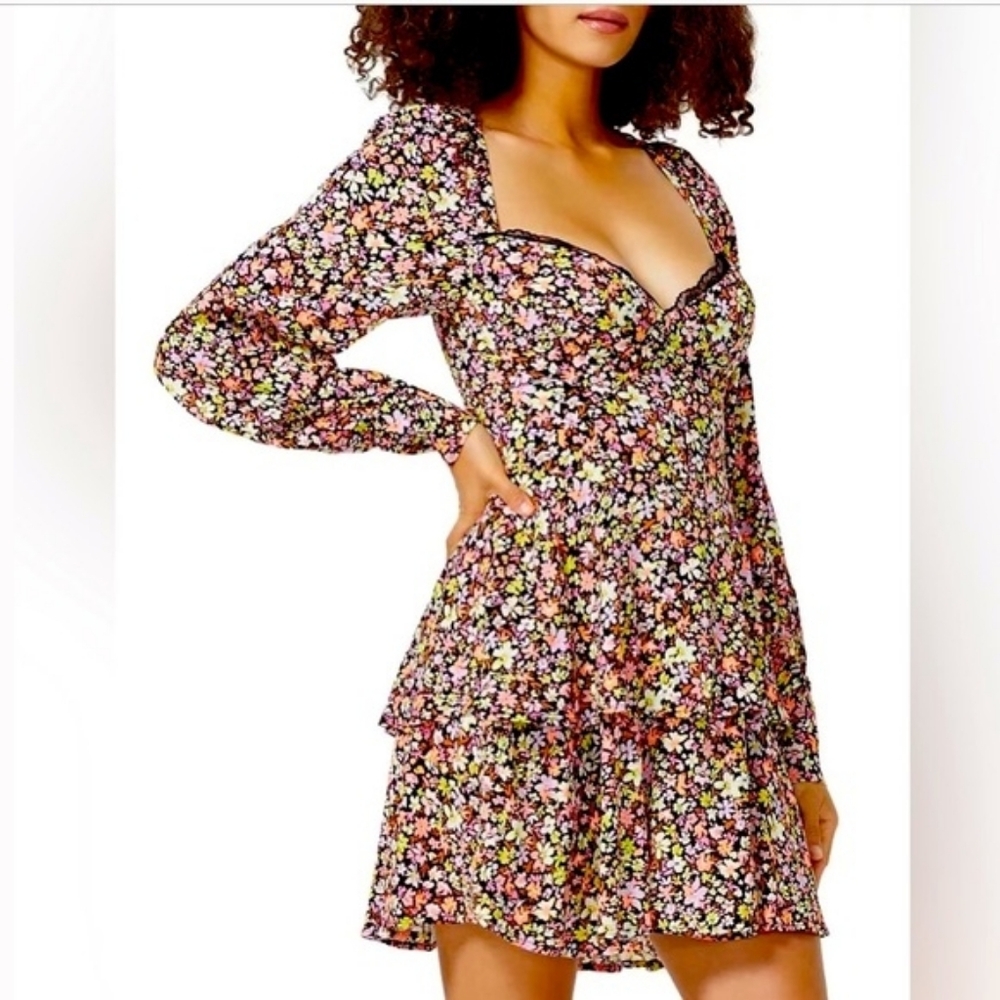 💘 NWT AFRM Modesto Floral Print Dress - Picture 2 of 9